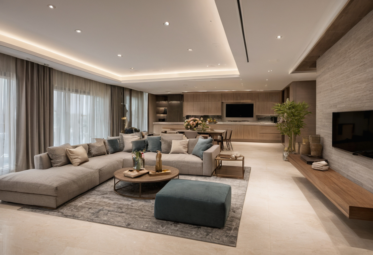 Which renovation decisions should wait until electrical capacity is confirmed shown in a luxury residential interior